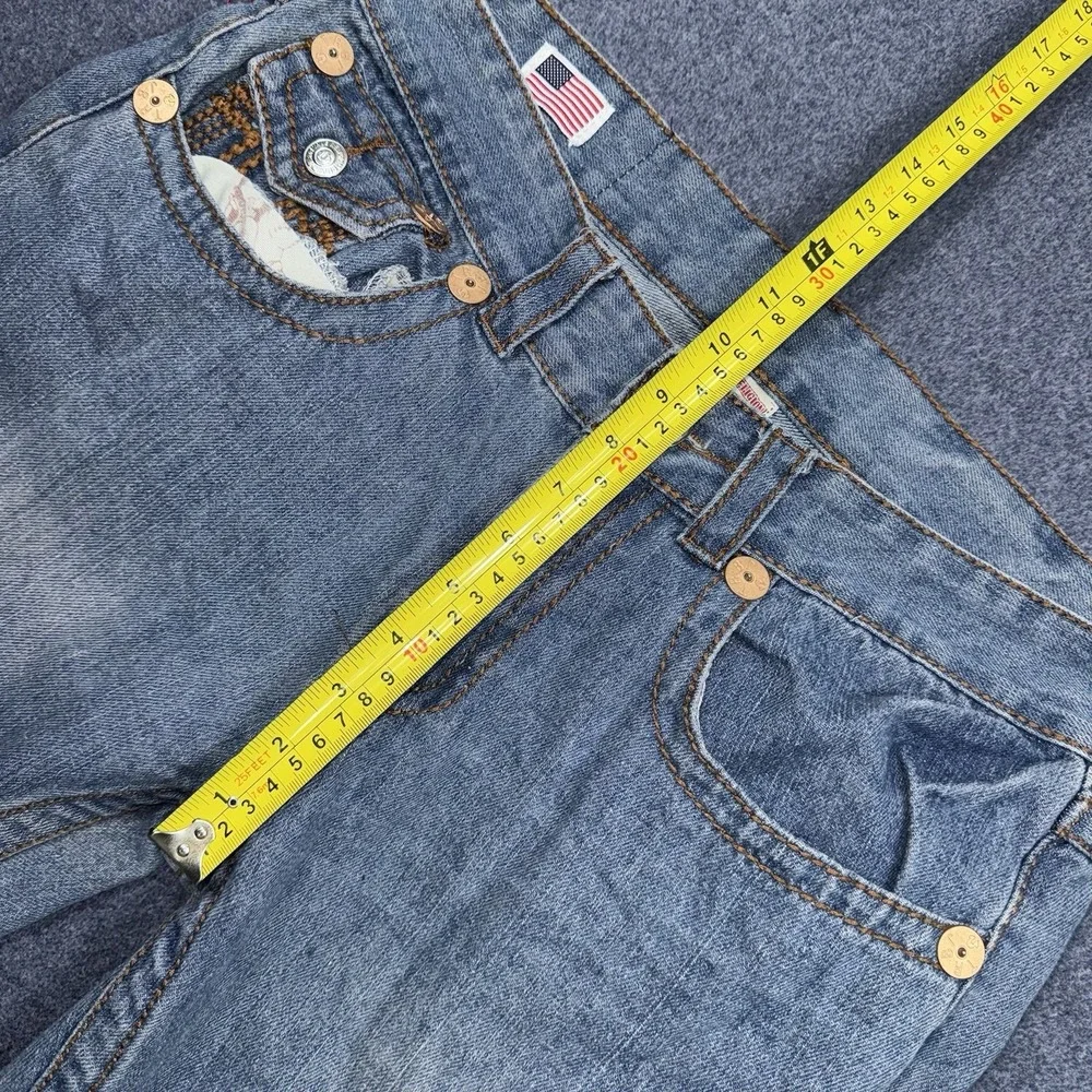 Vintage True Religion Billy Mens 32x30 Blue Denim Boot Cut Jeans Y2K Made in USA